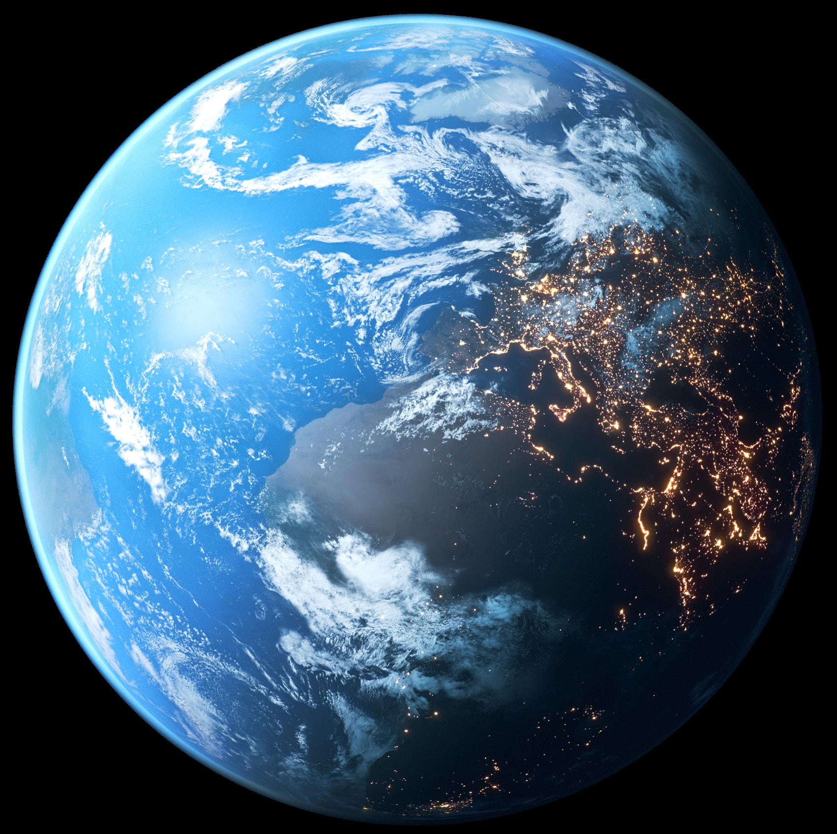 Ein 3D-Modell der Erde